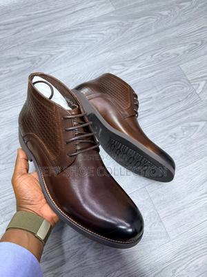 High Quality Leather Men Clarks Boots - main view