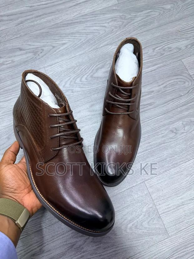 High Quality Leather Men Clarks Boots - thumbnail 3
