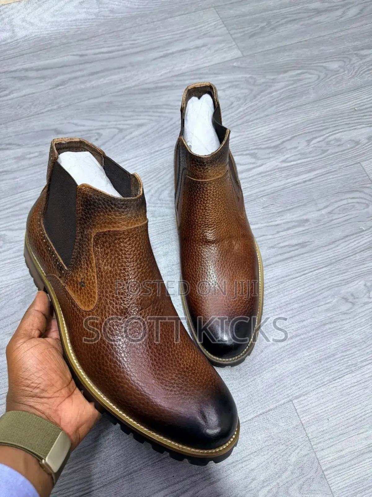 High Quality Leather Men Clarks Boots