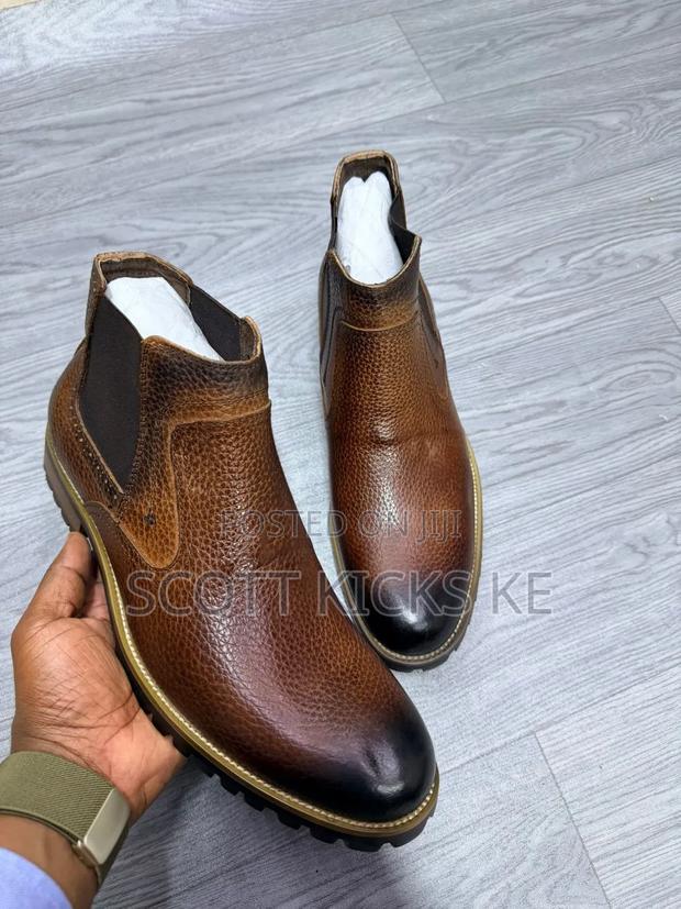 High Quality Leather Men Clarks Boots - thumbnail 6