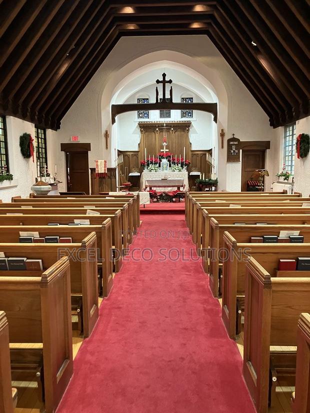 Luxury Red Church Carpet – Delta Wall to Wall - main view