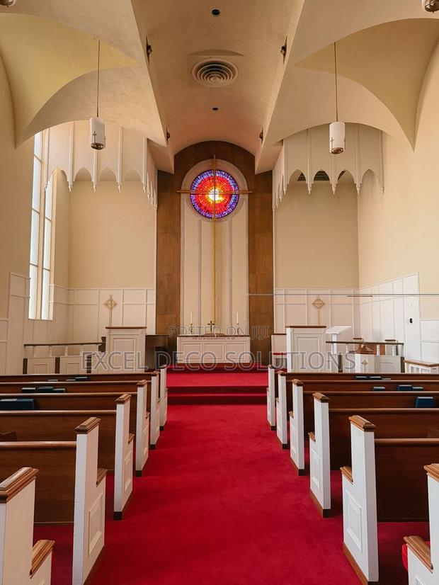 Luxury Red Church Carpet – Delta Wall to Wall - thumbnail 2