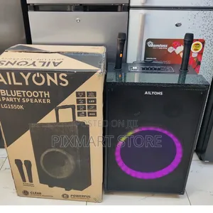 Ailyons 15" Portable Party Speaker – Powerful Bass Bluetooth Audio