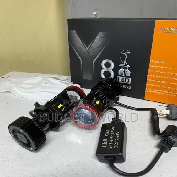 H4 Y8 Bright White Led Headlight