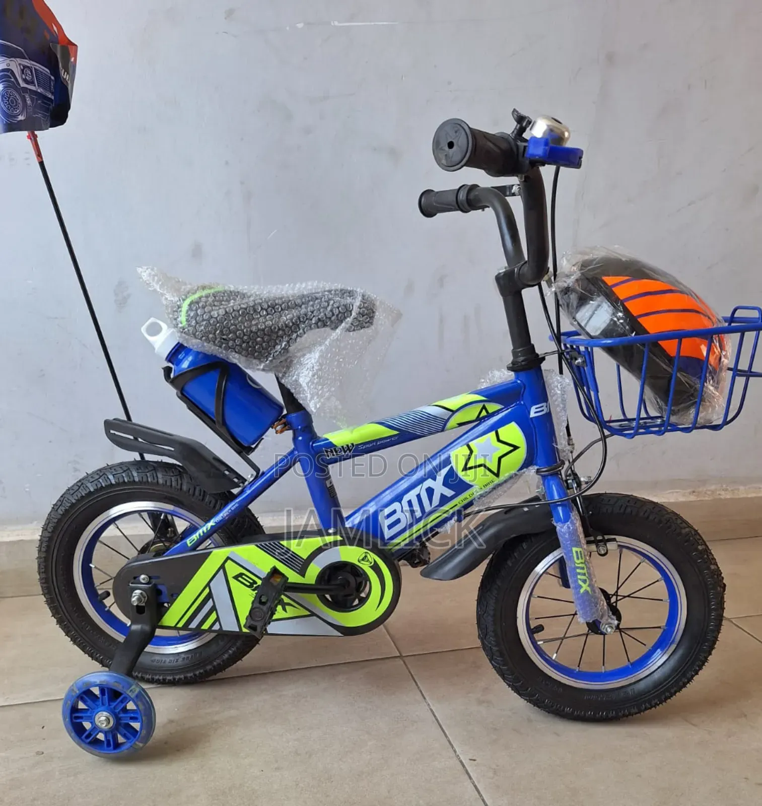 Children’S Bike – Blue, Size 12 (Ages 2–4 Years) - Gn