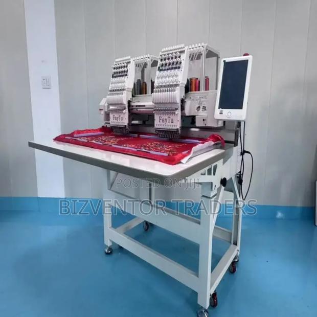 Newly Used 2 Heads Embroidery Sewing Machine - thumbnail 4