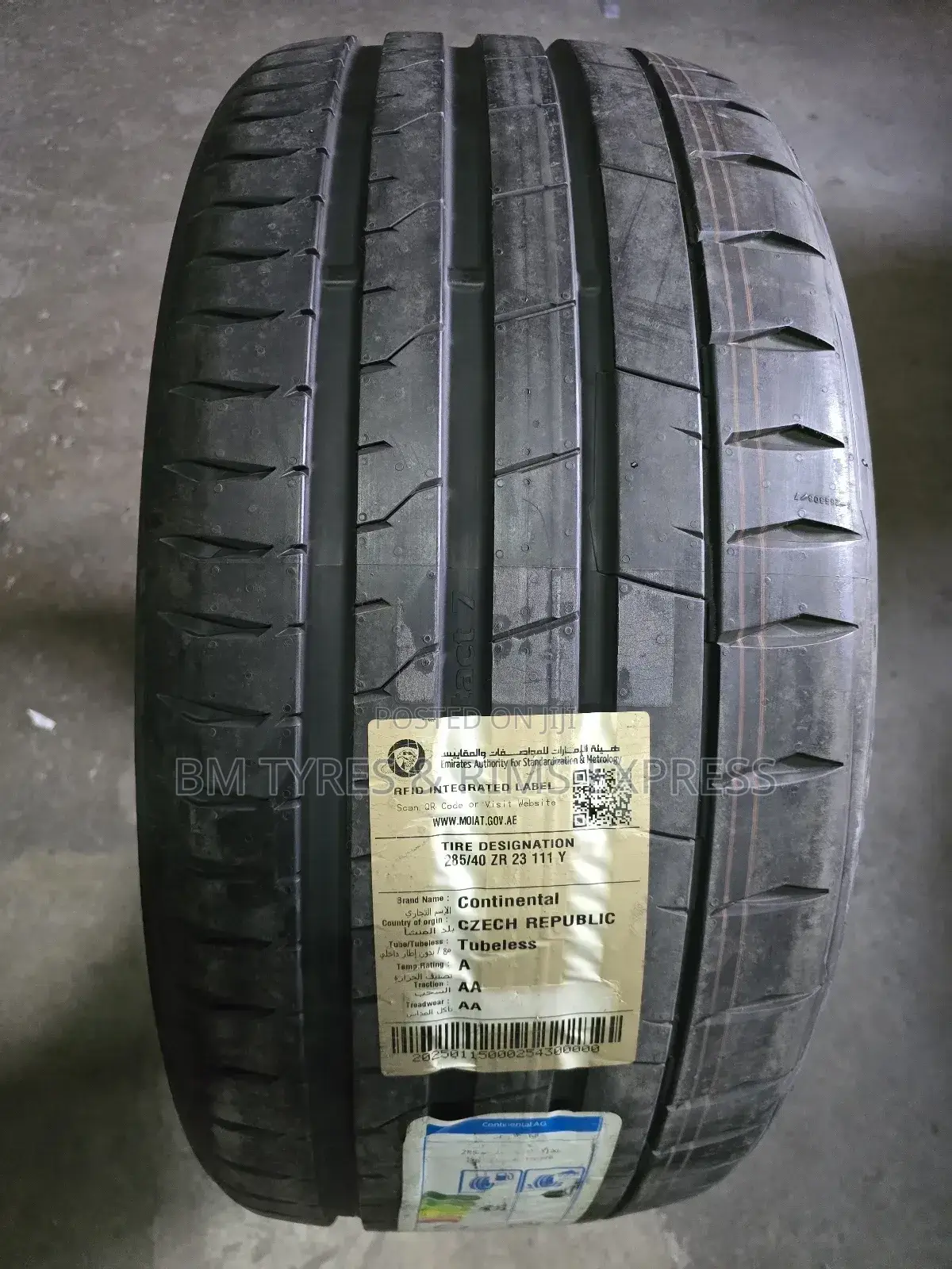 285 /40 R23 Continental Tyres.