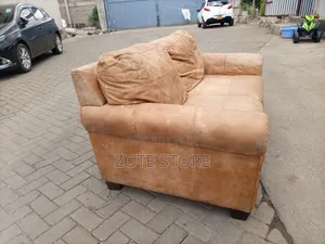 Laura Ashley Leather Sofa.