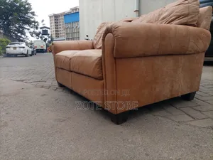 Laura Ashley Leather Sofa.
