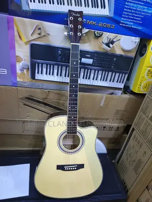Natural Brown Acoustic Guitar Full Size