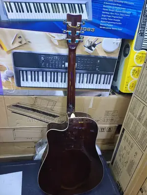 Natural Brown Acoustic Guitar Full Size