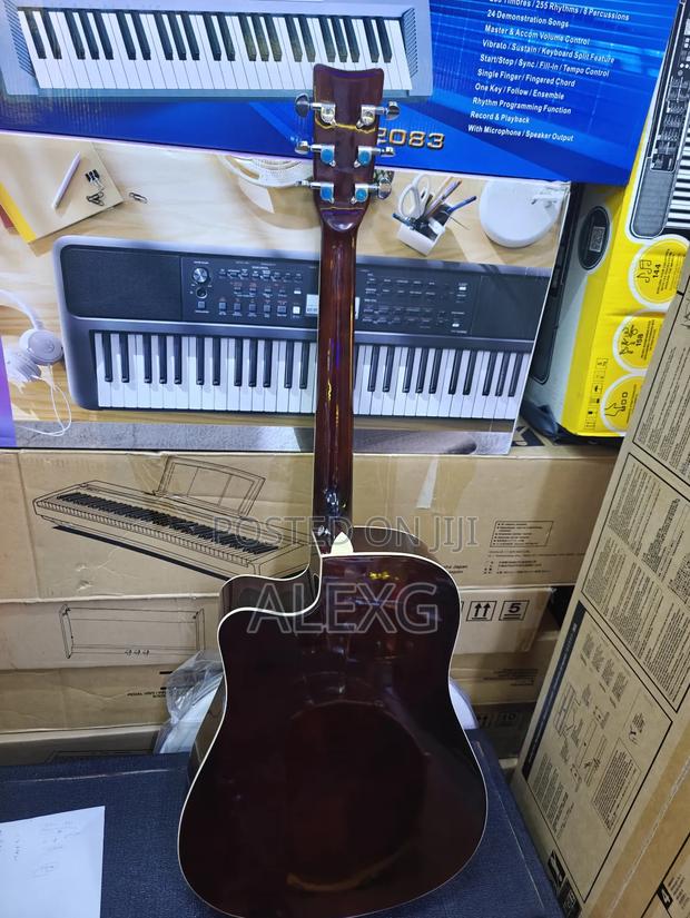 Natural Brown Acoustic Guitar Full Size - thumbnail 5