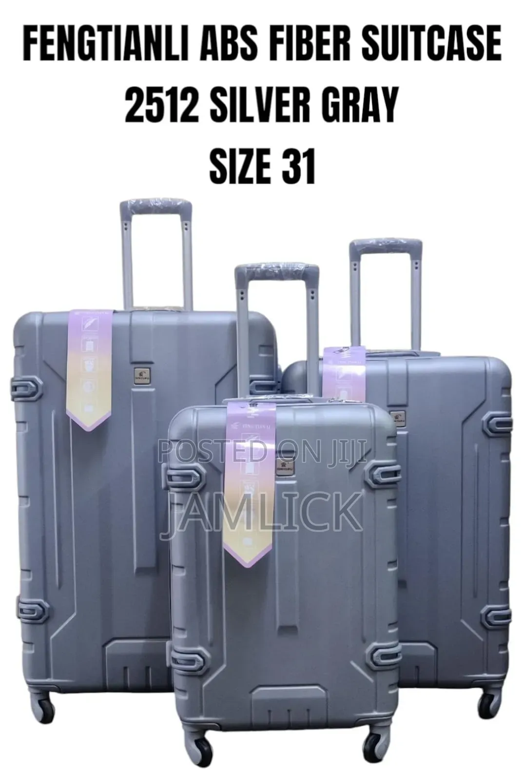 Size 31- 3pcs Abs Fiber Suitcase Set