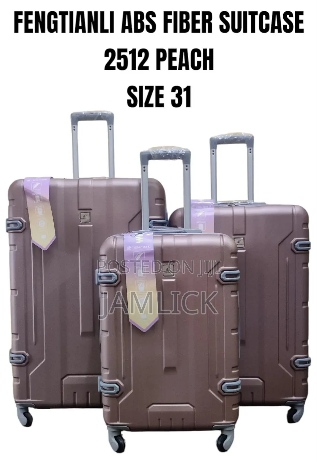 Size 31- 3pcs Abs Fiber Suitcase Set