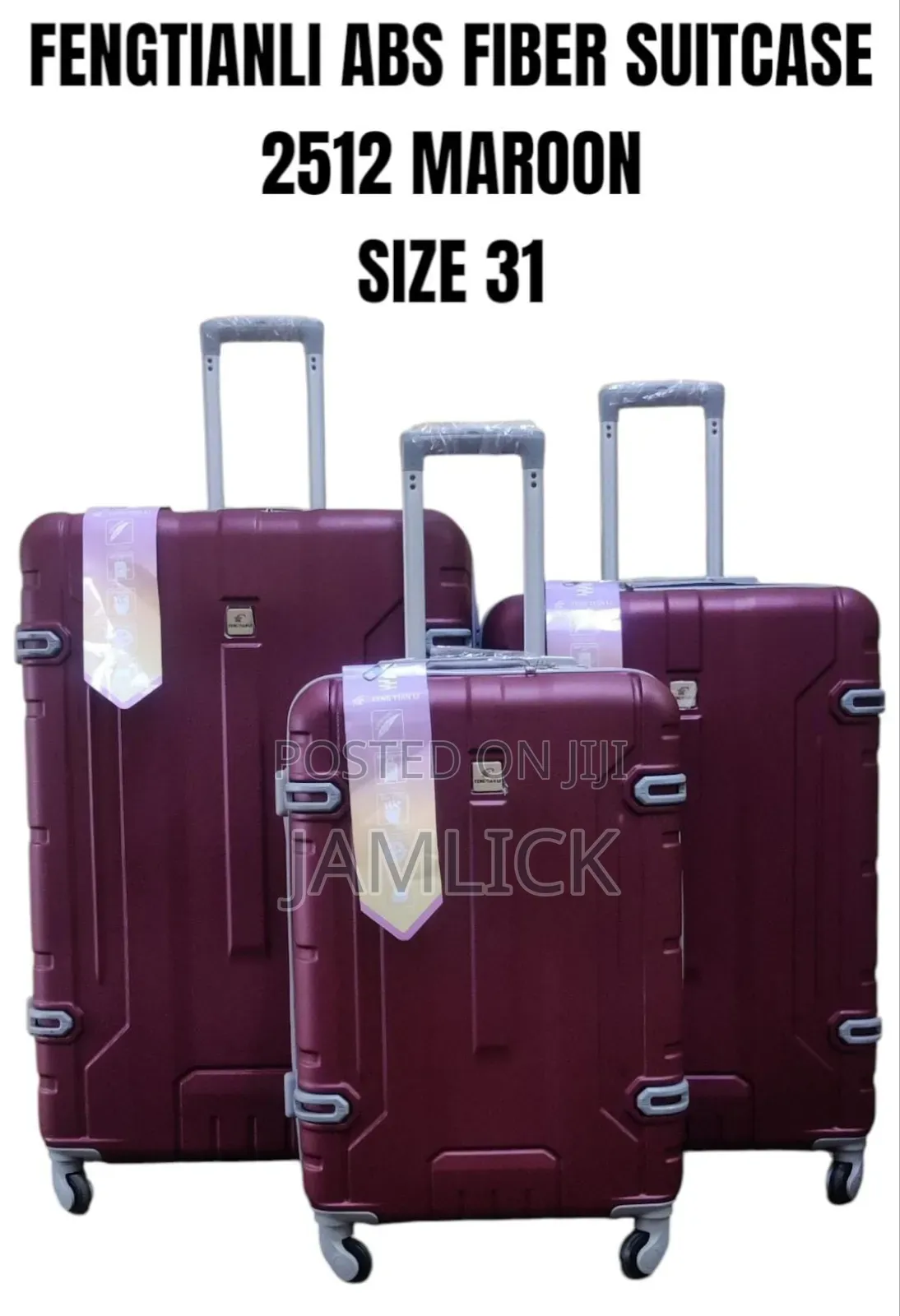 Size 31- 3pcs Abs Fiber Suitcase Set