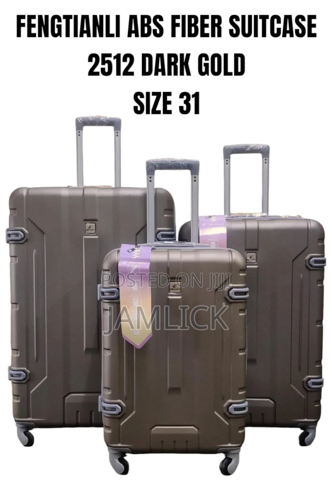Size 31- 3pcs Abs Fiber Suitcase Set