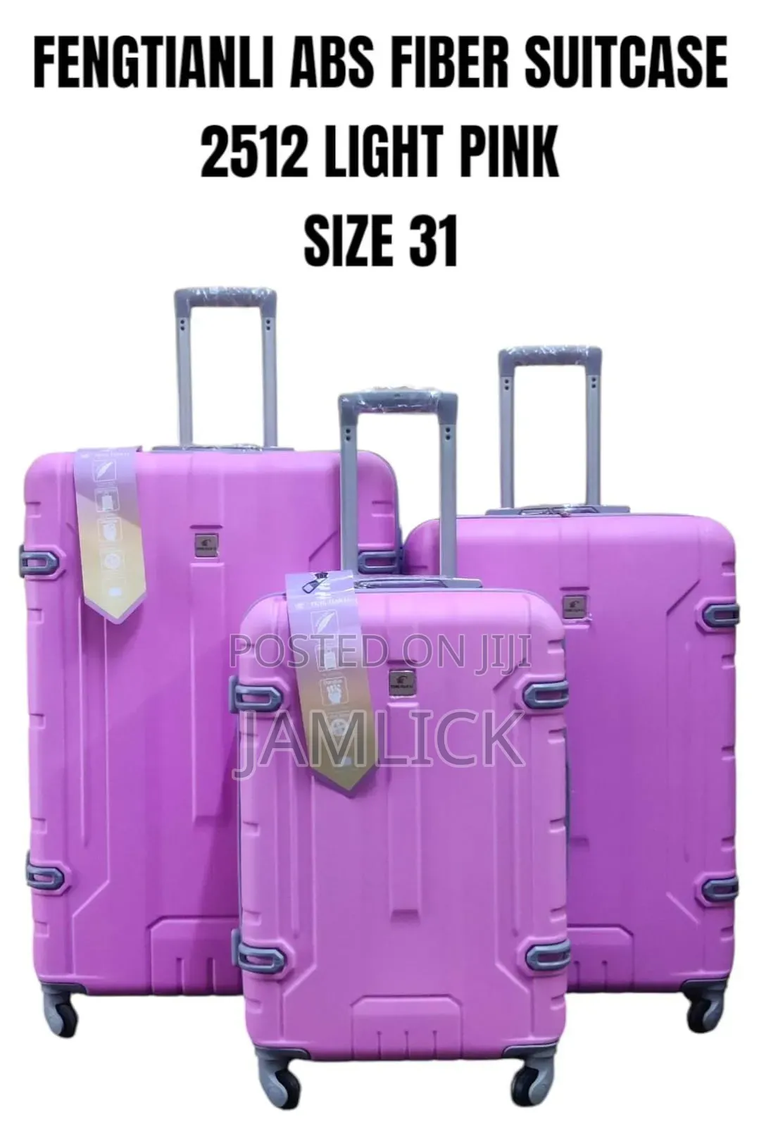 Size 31- 3pcs Abs Fiber Suitcase Set