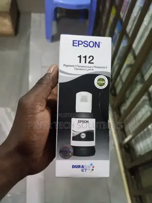Epson 112 Black Pigment Ecotank Ink 127ml