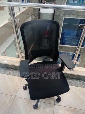 Black High-Back Ergonomic Mesh Desk Chair - thumbnail 2