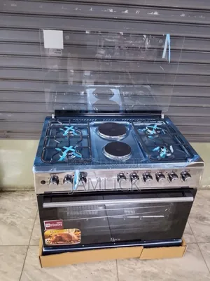 4g+2e Roch Gas Cooker – 90×60 Cm Stainless Steel - Sw
