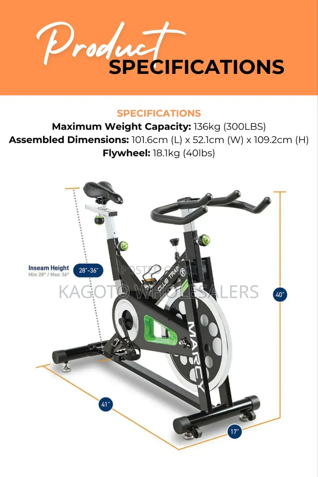 Spinning Bike. New