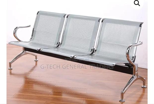 3-link Non-padded Waiting Bench - main view