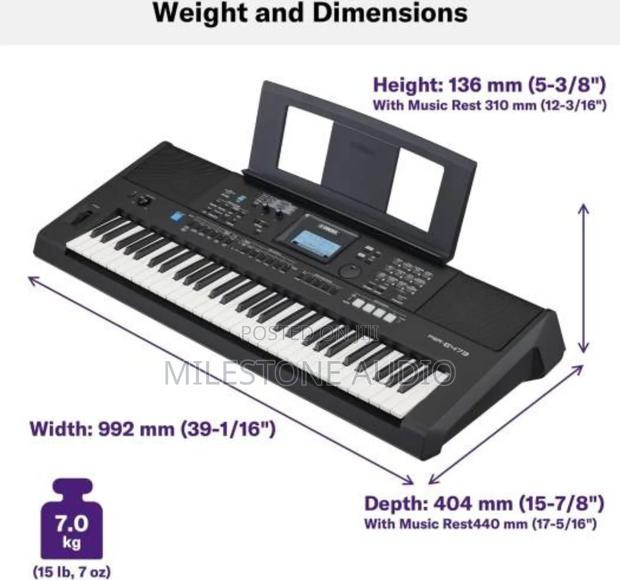Yamaha PSR-E473 Portable, Versatile Digital Keyboard With 61 Touc - main view