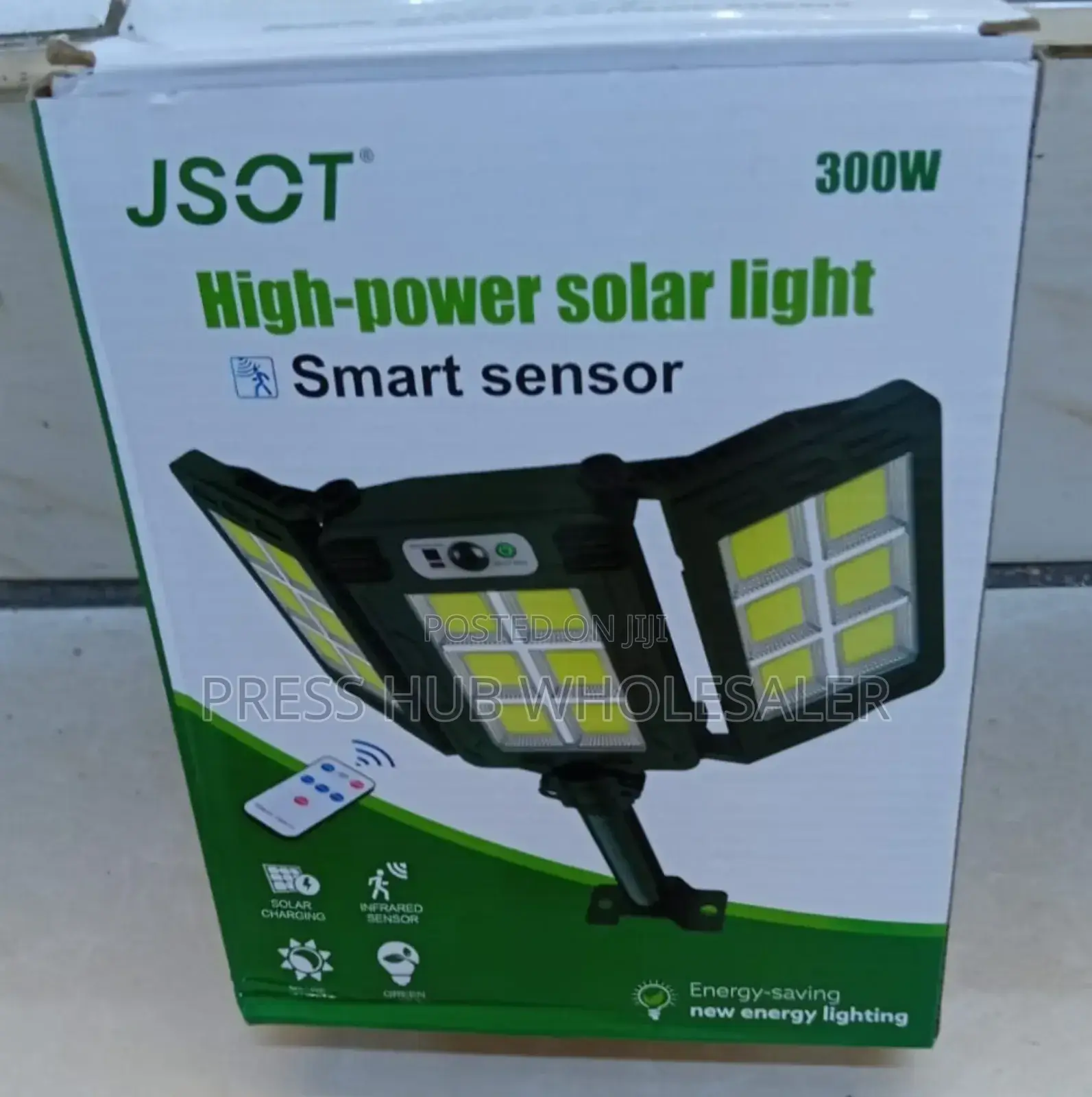 Jsot 300w High-Power Solar Light With a Smart Sensor; 