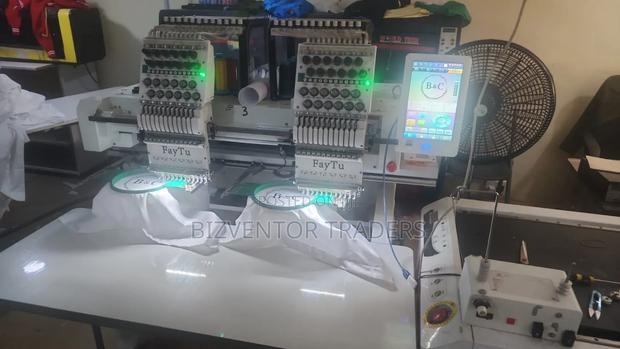 2 Heads Embroidery Machine for Caps, T-Shirts Uniforms - thumbnail 2
