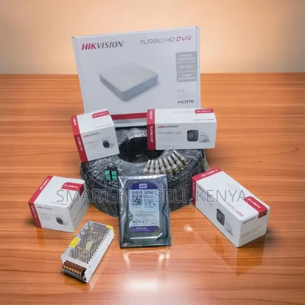 Hikvision 4 Turbo 2mp Hd CCTV Camera System for Indoor Outdoor Use