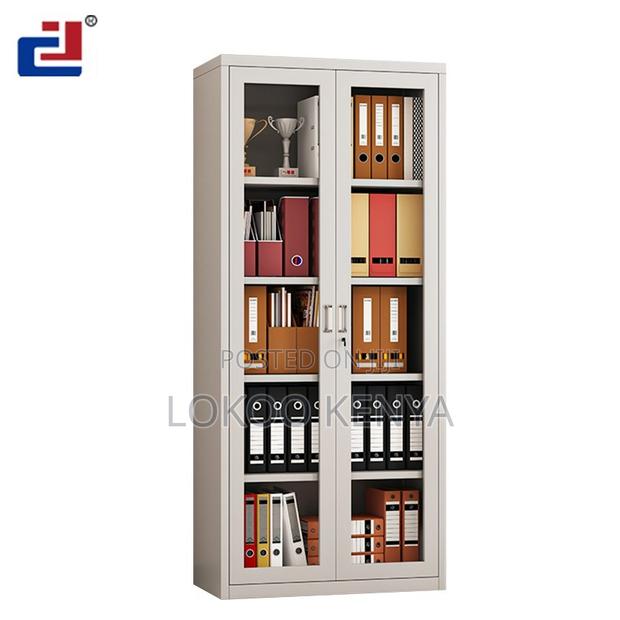 Office Cabinet ; Full Glass Two Door Cabinet - thumbnail 3