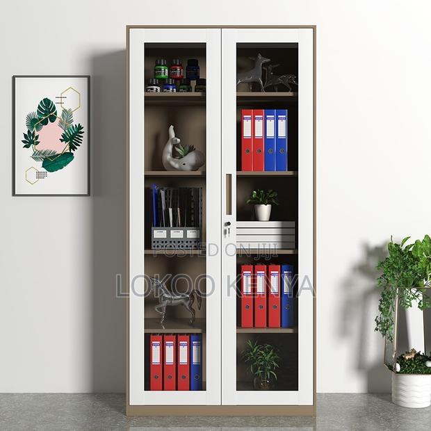 Office Cabinet ; Full Glass Two Door Cabinet - thumbnail 5