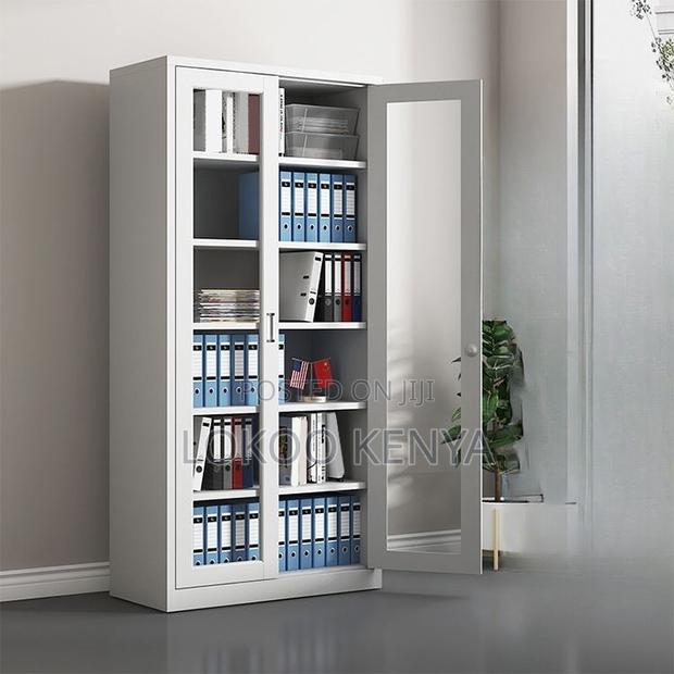 Office Cabinet ; Full Glass Two Door Cabinet - thumbnail 8