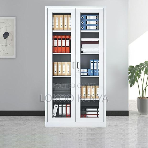 Office Cabinet ; Full Glass Two Door Cabinet - thumbnail 11