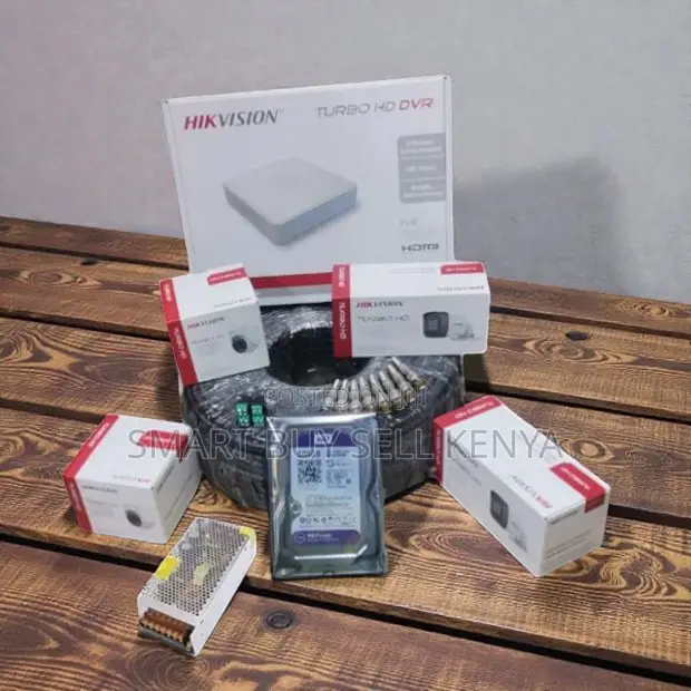 Hikvision 4 Turbo 1080p CCTV Cameras Kit With Top Quality Construction