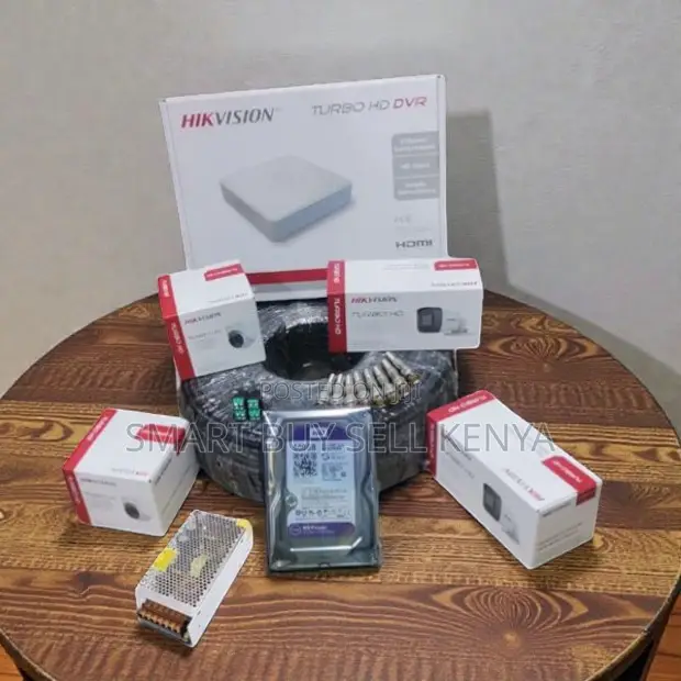 Hikvision 4 Turbo 1080p CCTV Cameras System for Home Office Security