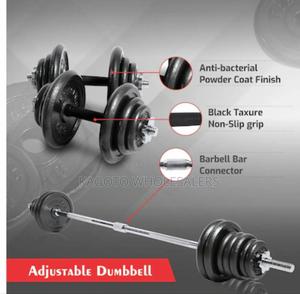 50kgs Dumbells Sets. + Barbel - thumbnail 2