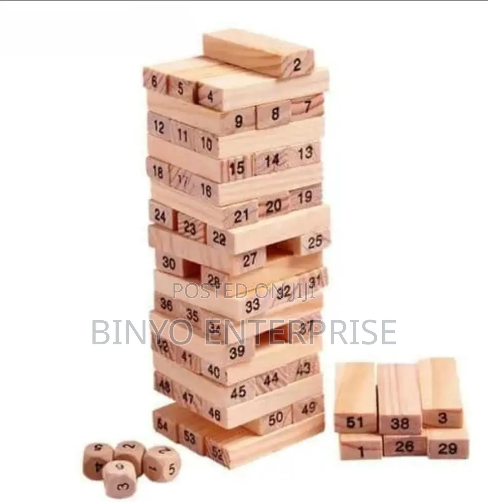 Jenga Blocks 54 Pieces