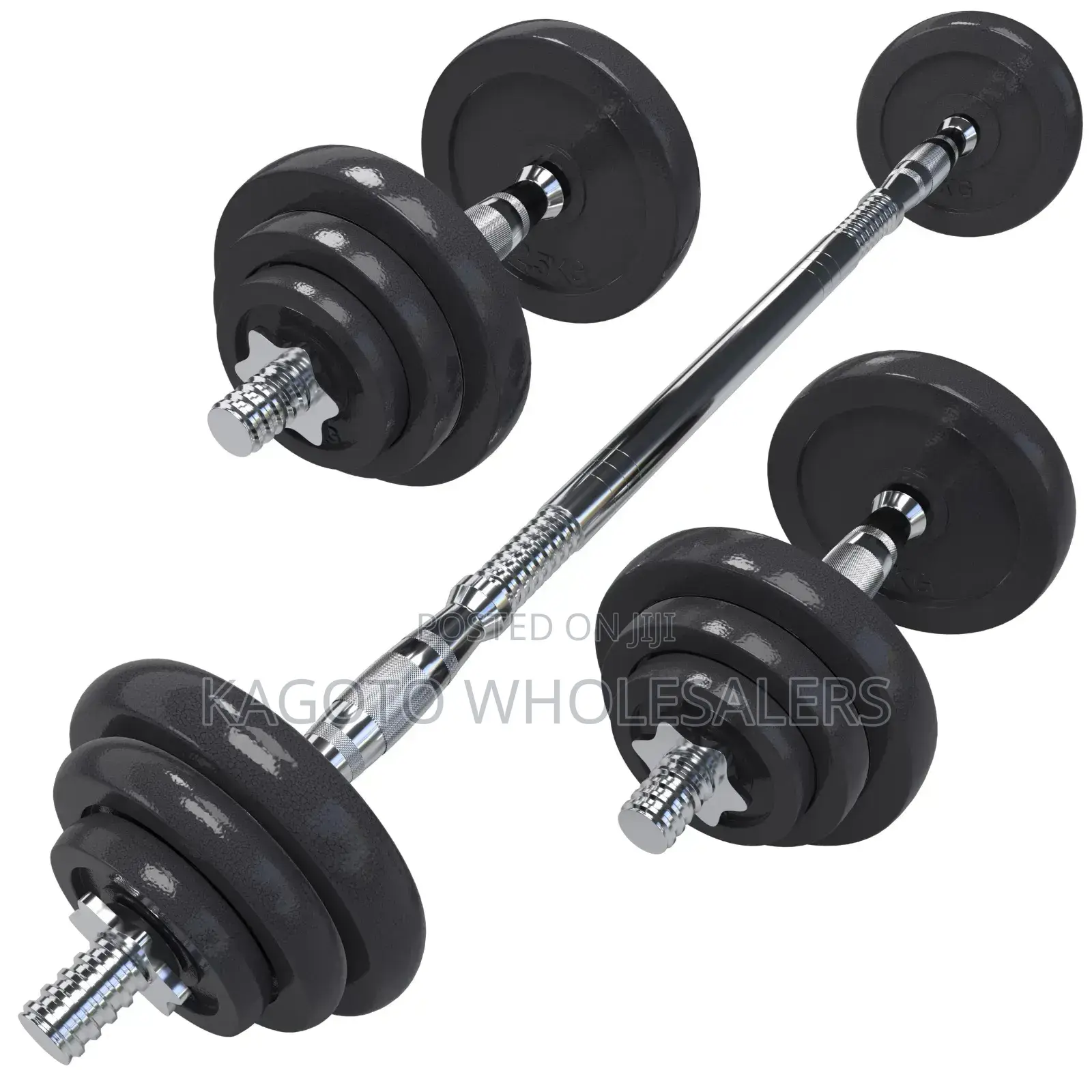 50kgs Dumbells Sets. + Barbel