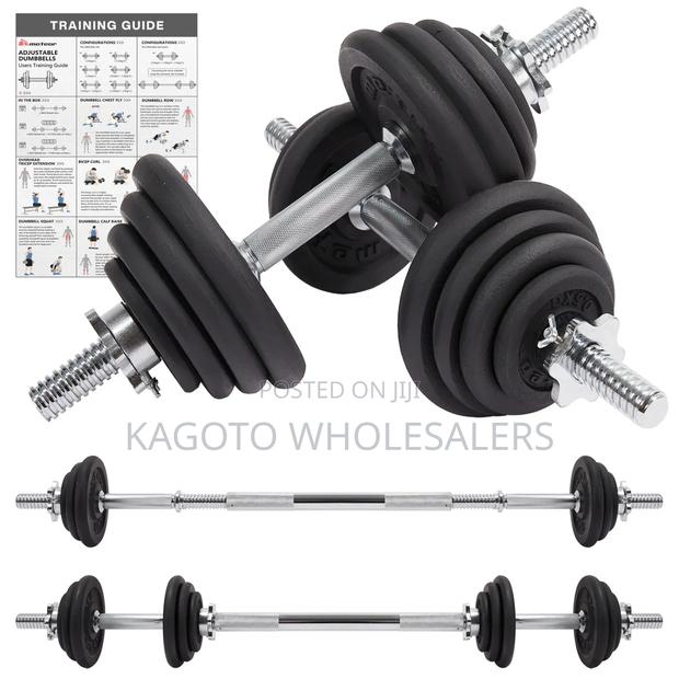 Set 50kgs Dumbells Sets. + Barbel