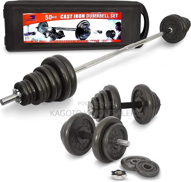 50kgs Dumbells Sets. + Barbel