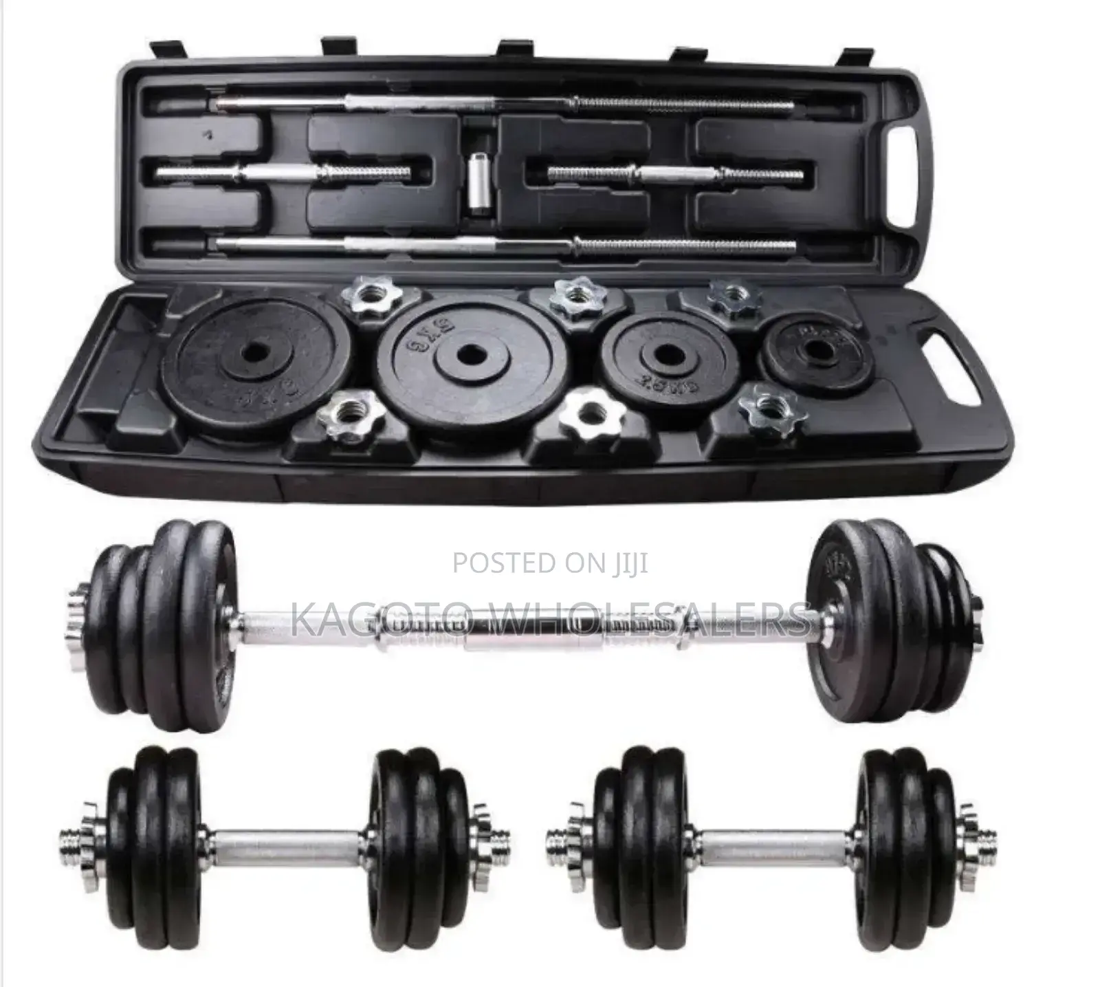 50kgs Dumbells Sets. + Barbel