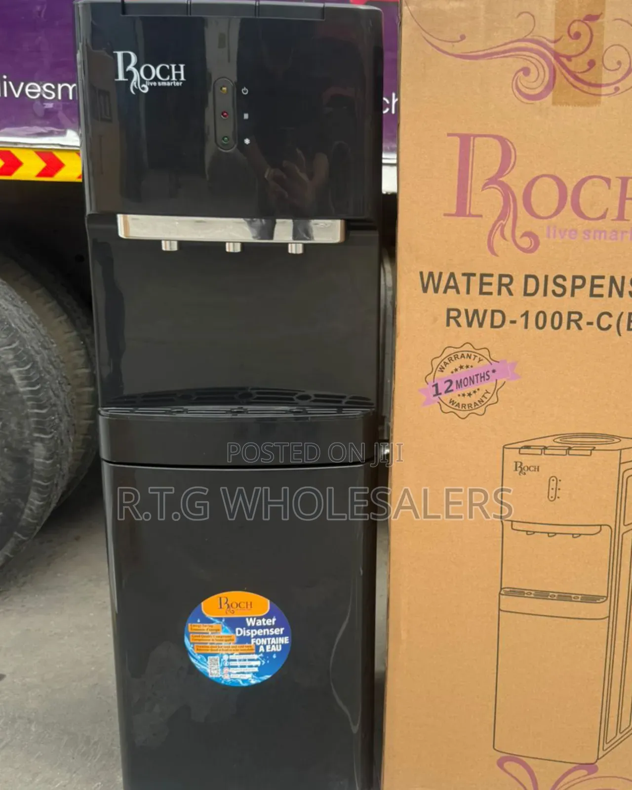 Roch 3 Taps Water Dispenser With Compressor