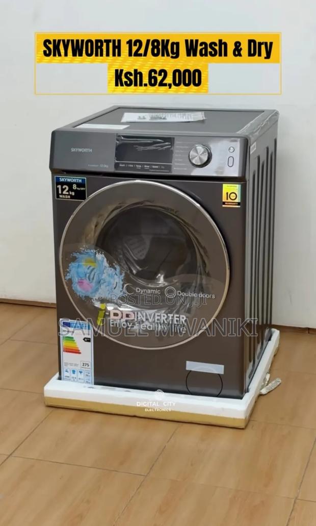 Skyworth 12kg Washing Machine 8kg Dryer Front Load - thumbnail 2