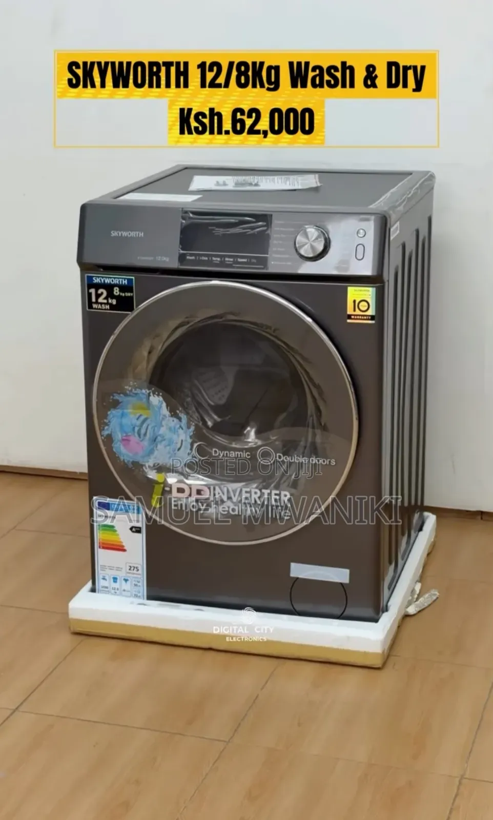 Skyworth 12kg Washing Machine 8kg Dryer Front Load