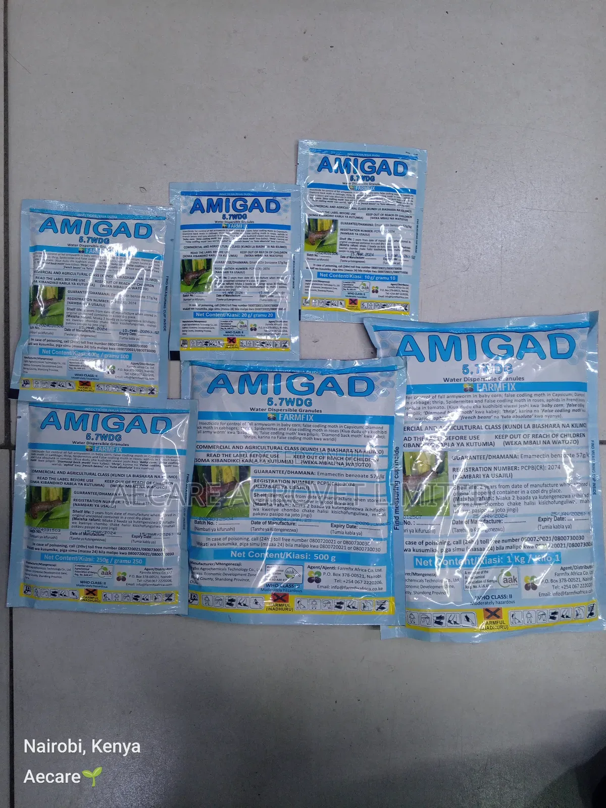 Amigad 5.7wdg Insecticide 10g, 20g, 50g, 100g, 250g, 500g, 1kg
