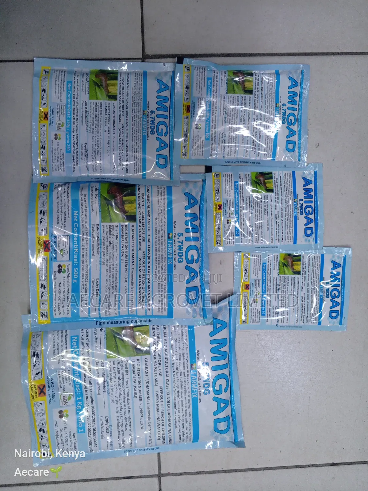 Amigad 5.7wdg Insecticide 10g, 20g, 50g, 100g, 250g, 500g, 1kg