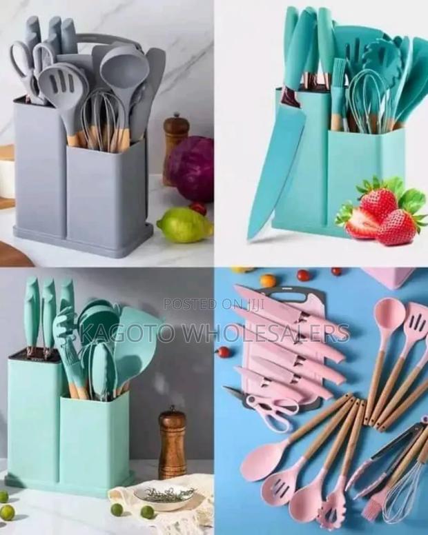 19pcs Silicone Spoons