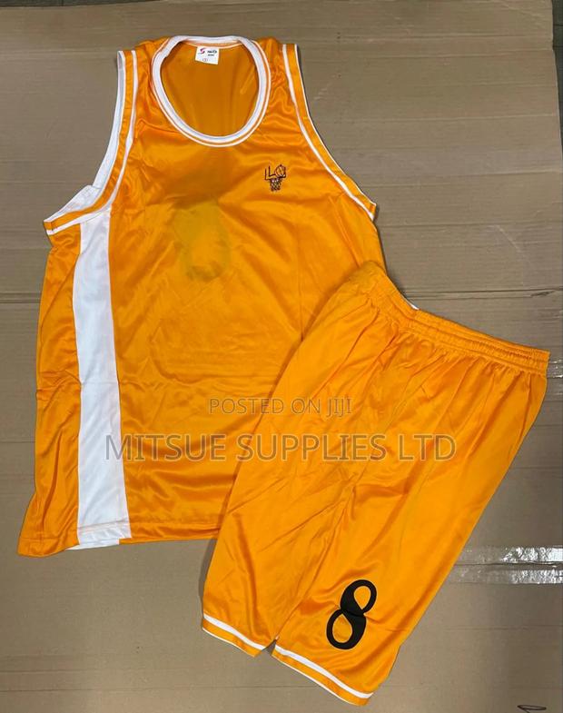 Set Of 12 Pairs Basketball Uniform For Team - Orange