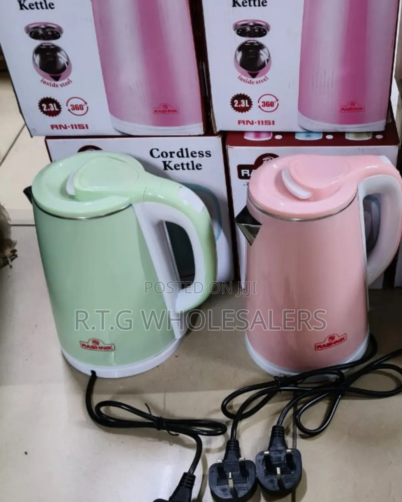 Rashnik 2.3 L Plastic Cordless Electric Kettle